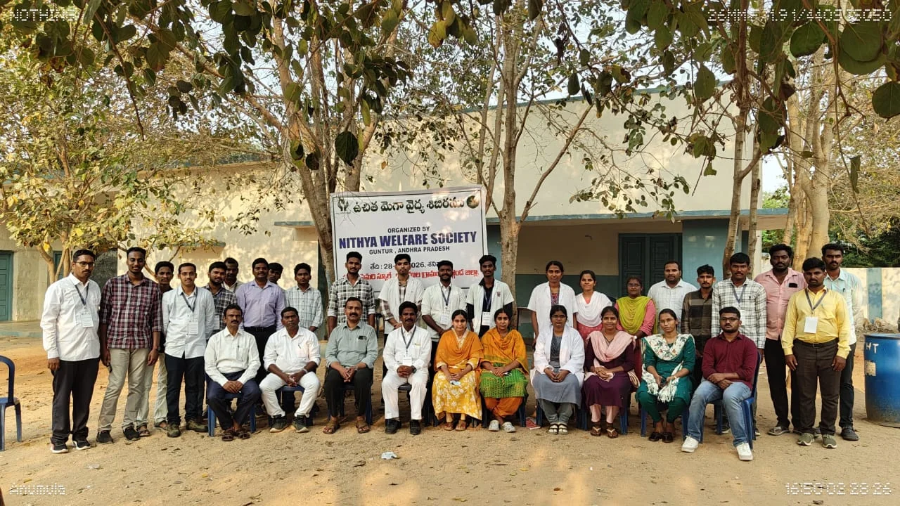 Medical camp at Nalgonda - Group photo